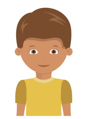 Mutlu çocuk karikatür tasarım