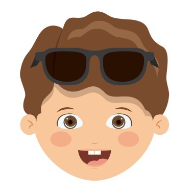 Mutlu kız çizgi film tasarım