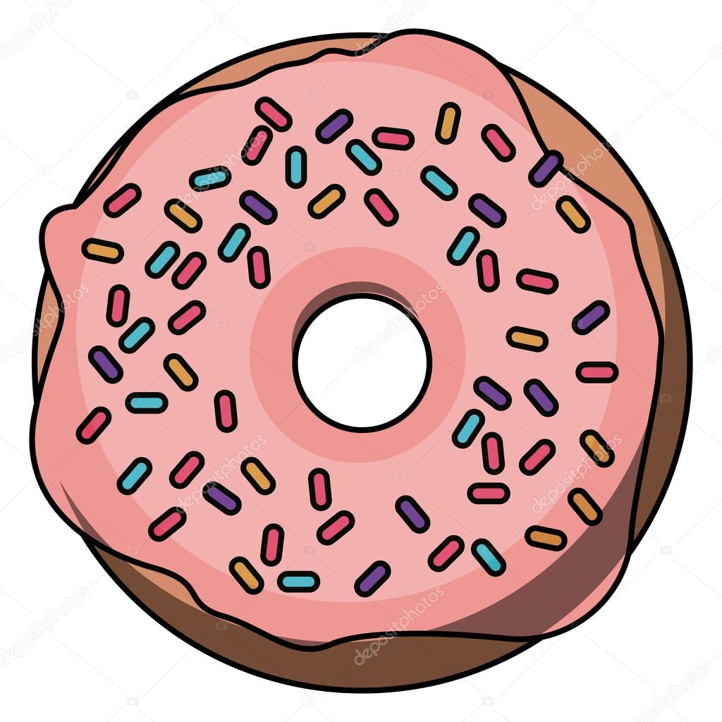 Donut Cartoon Food Design Vector Image By C Grgroupstock Vector Stock