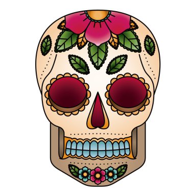 İzole kafatası baş tasarım