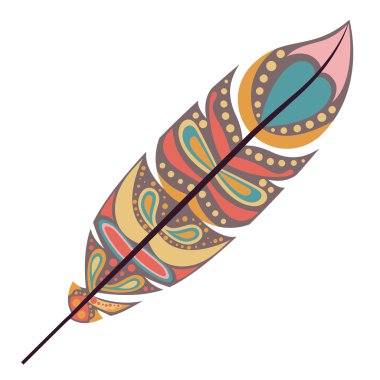 İzole tüy tüy tasarım