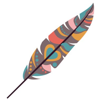 İzole tüy tüy tasarım