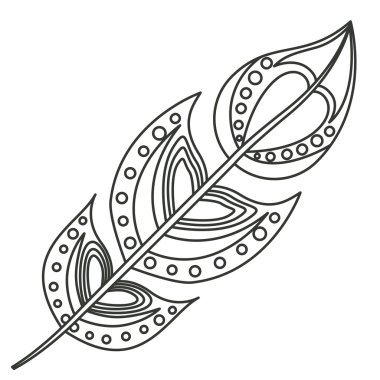 İzole tüy tüy tasarım