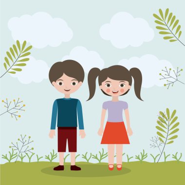 Kardeş ilişki dikey tasarım