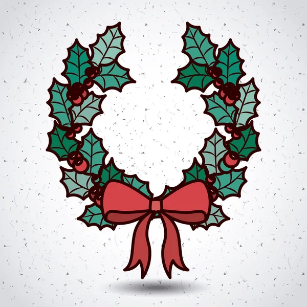 Flocons de neige de conception Joyeux Noël — Image vectorielle