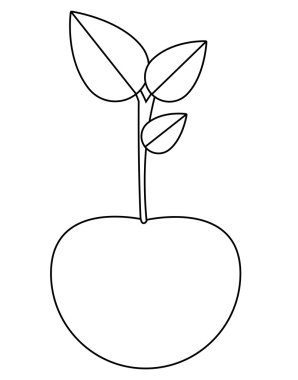 İzole ve siluet kiraz Tasarla