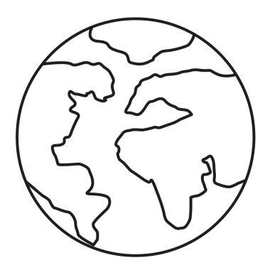 İzole ve siluet gezegen Tasarla