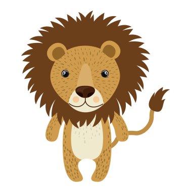 İzole vahşi karikatür tasarım