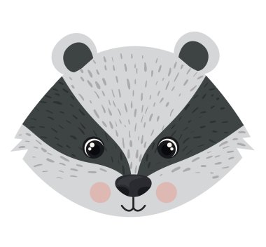 İzole kokarca karikatür tasarım