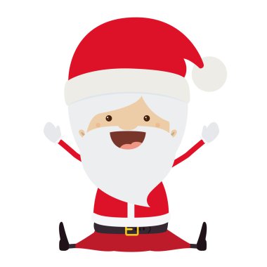 Mutlu Noeller tasarım Noel Baba çizgi film