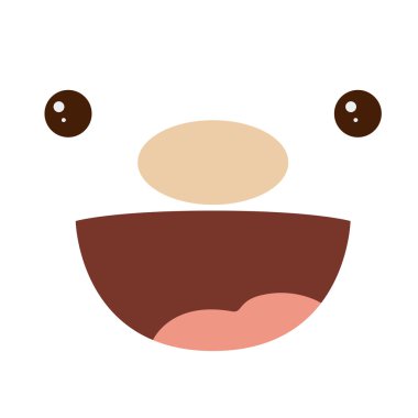 Çizgi film yüz ifadesi tasarımı ile