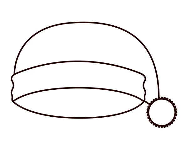 메리 크리스마스 디자인의 산타 모자 — 스톡 벡터