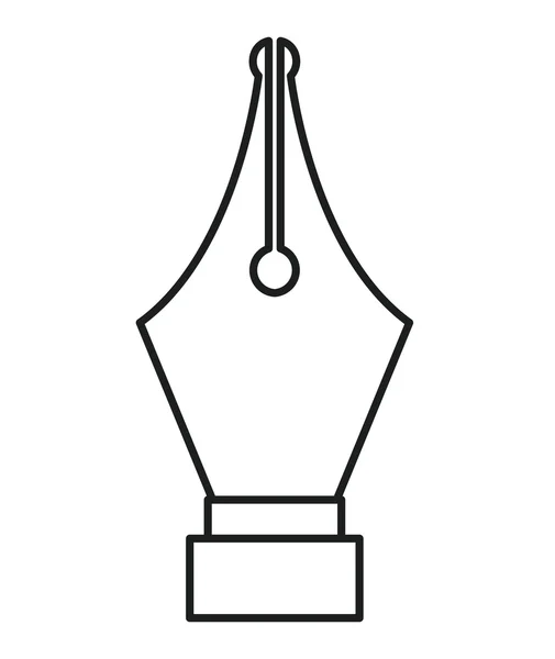 Design de caneta isolada e silhueta —  Vetores de Stock