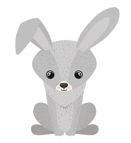 Isolated rabbit cartoon design — Stock Vector