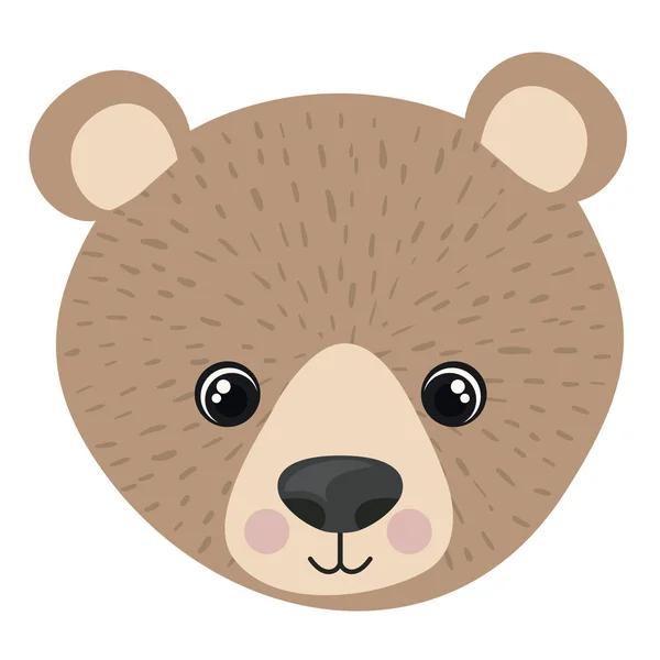 Design de desenhos animados urso isolado — Vetor de Stock