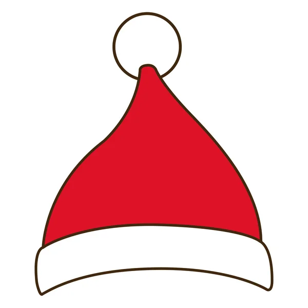 Cappello Babbo Natale di design Buon Natale — Vettoriale Stock