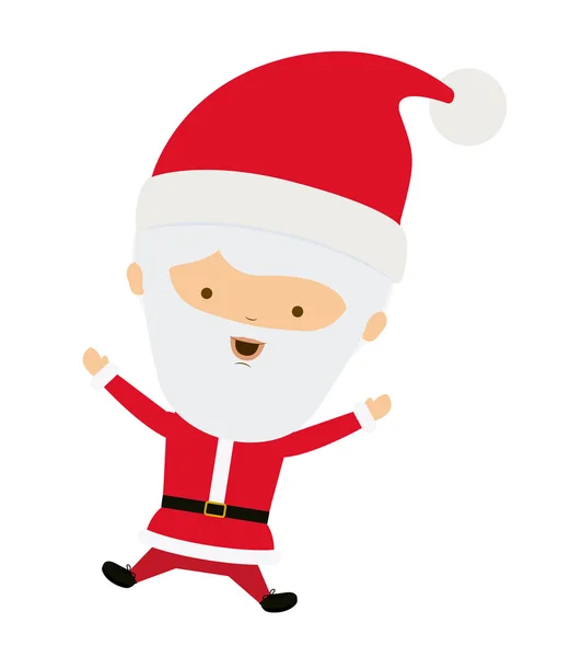 Santa cartoon of Merry Christmas design — Stock Vector