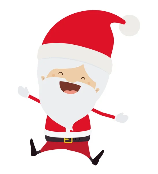Santa dessin animé de Joyeux Noël design — Image vectorielle