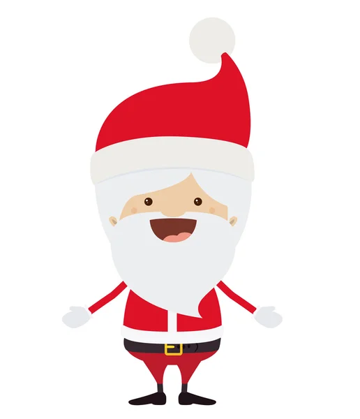Weihnachtsmann-Cartoon von frohen Weihnachten Design — Stockvektor