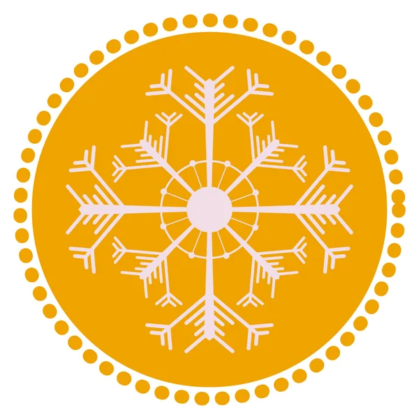 Νιφάδα χιονιού καλά Χριστούγεννα σχεδίασης — Διανυσματικό Αρχείο