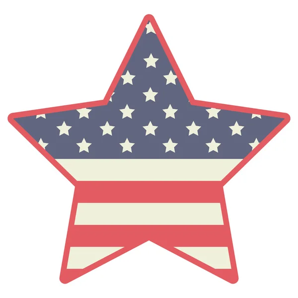 Estrellas con líneas de diseño de decoración — Vector de stock