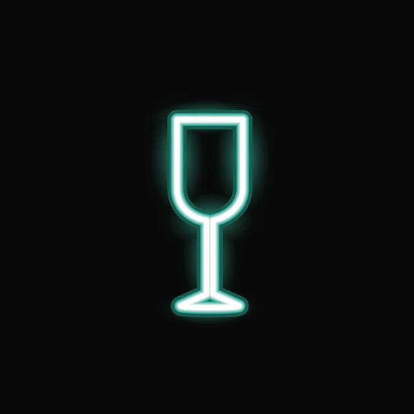 Ikone aus Neon-Cocktail-Glas — Stockvektor