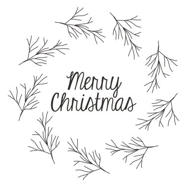 Süsleme ve Noel sezonu rustik yaprak taç