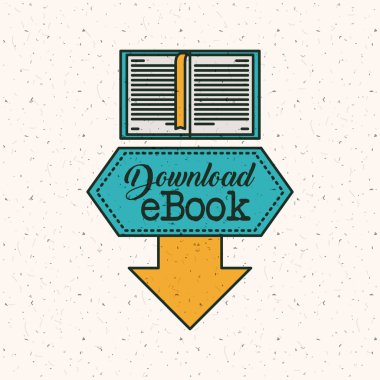 İzole ebook indirme tasarımı