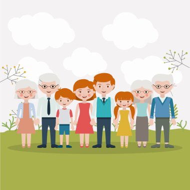 Anne baba kızı oğlu ve dedesi tasarımlar