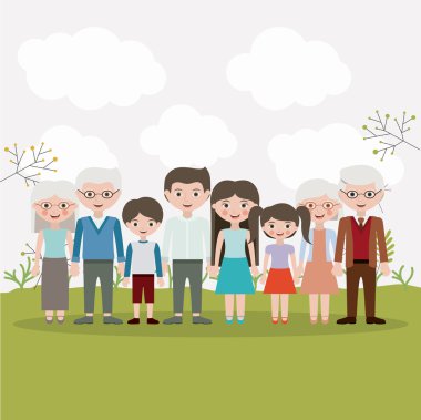 Anne baba kızı oğlu ve dedesi tasarımlar