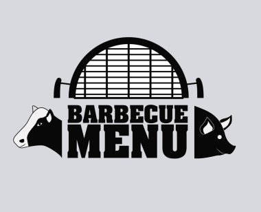 Barbekü ve ızgara menü tasarımı