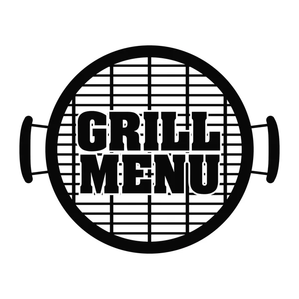 Grill- und Grillmenügestaltung — Stockvektor