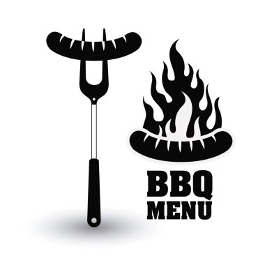 Barbekü ve ızgara menü tasarımı