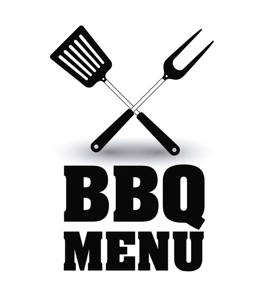 Bbq y diseño de menú de parrilla — Vector de stock