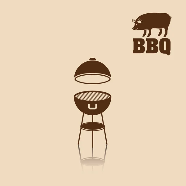Bbq and grill menu design — Stock Vector
