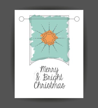 Noel sezonu için Pennant dekorasyon