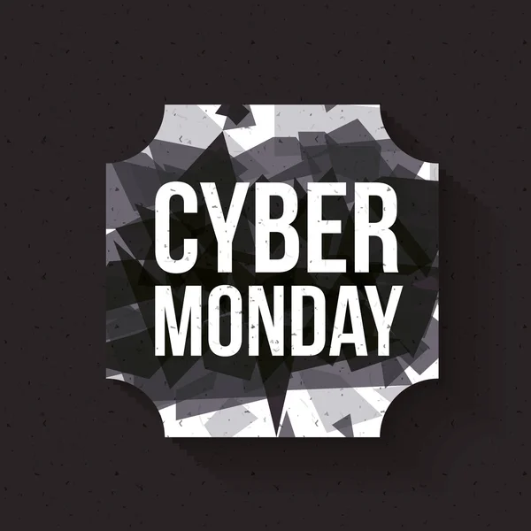 Cyber Monday et design e-commerce — Image vectorielle