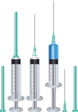 enjeksiyon simgesi izole vektör tasarımı ayarlandı