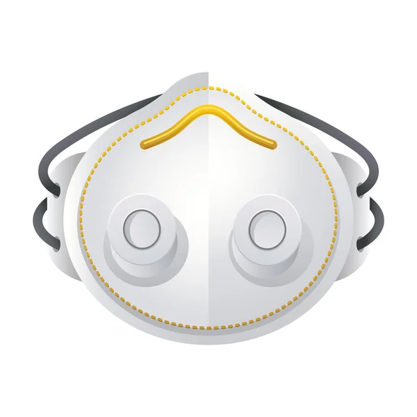 Facemask white icon vector design — Stock Vector