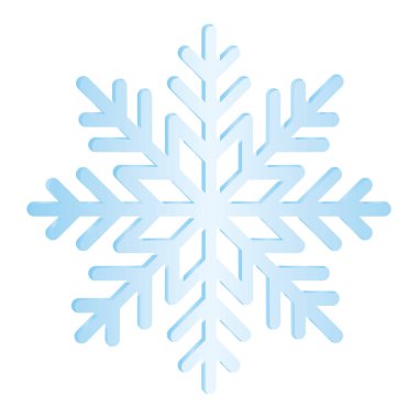 Kış mevsimi vektör tasarımının mavi kar tanesi