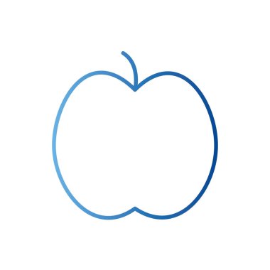 elma meyvesi gradyan biçim vektör tasarımı