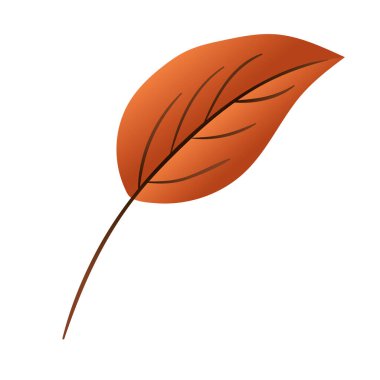 sonbahar yaprağı ikon vektör tasarımı