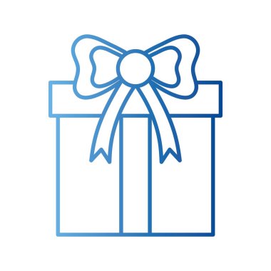 Papyon gradyan biçim vektör tasarımlı bir hediye