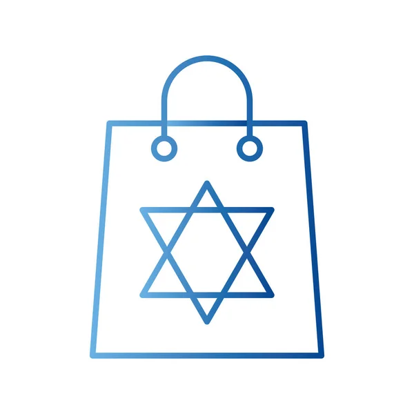 ユダヤの星のグラデーションのアイコンベクトルデザイン — ストックベクタ