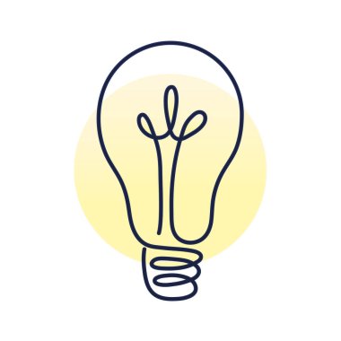 Ampul arkaplan sarısı ile bir satır biçimi