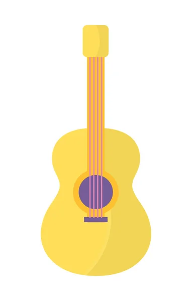 Icône de guitare sur fond blanc — Image vectorielle