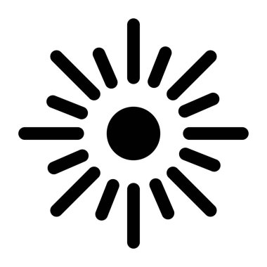 Beyaz arkaplanda Meksika güneş simgesi