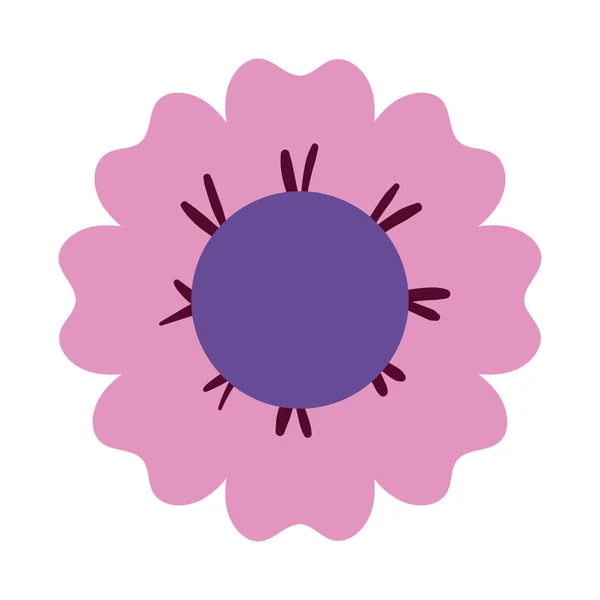 Ikona květiny na bílém pozadí — Stockový vektor