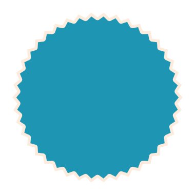 Beyaz arkaplanda açık mavi renk damgası