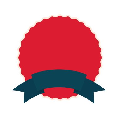 mühür damgası kırmızı renk ve mavi kurdele